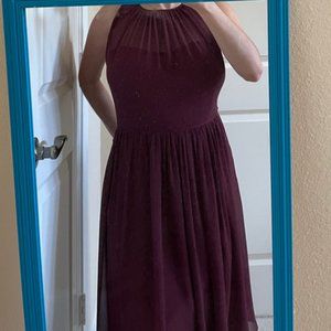 Burgundy Bridesmaids Dress